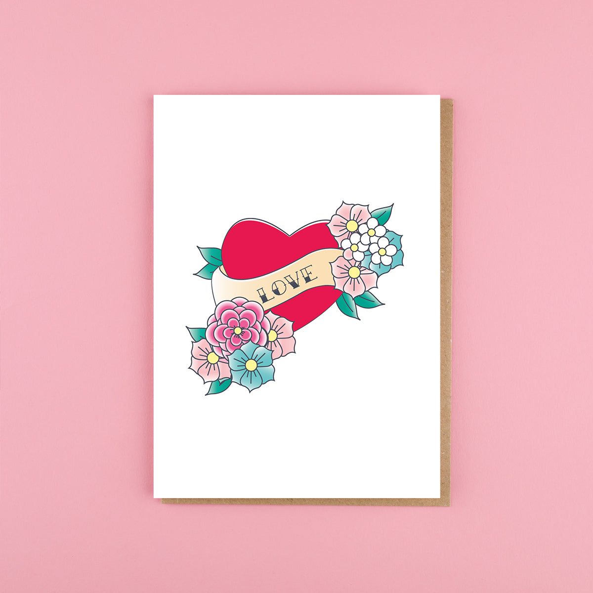 Tattoo Heart Card Dollydagger