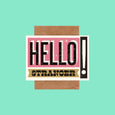 Telegramme Hello Stranger Retro Card