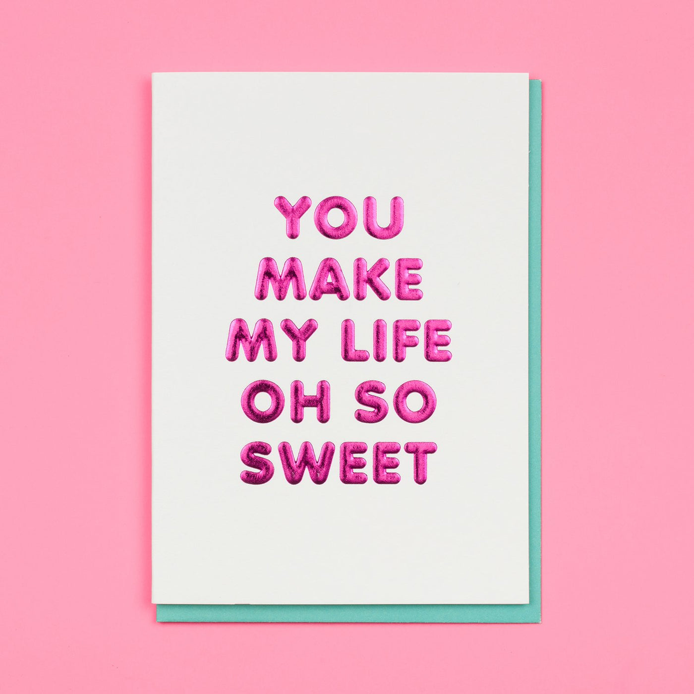Typography Valentines Card Ohh Deer