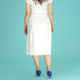 White Linen Skirt Art Deco Dream Emmy Design