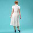White Nautical Dress Emmy Design Silver Screen Sailorette